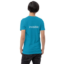 Load image into Gallery viewer, Tee Shirt in Dark Colors with White "invisible" (Unisex sizing)