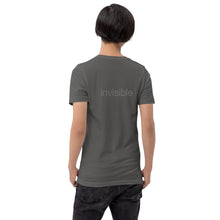 Load image into Gallery viewer, Tee Shirt in Dark Colors with Subtle "invisible" (Unisex sizing)