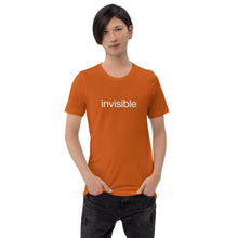 Load image into Gallery viewer, Tee Shirt in Dark Colors with White "invisible" (Unisex sizing)