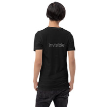 Load image into Gallery viewer, Tee Shirt in Dark Colors with Subtle "invisible" (Unisex sizing)