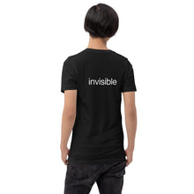 Load image into Gallery viewer, Tee Shirt in Dark Colors with White "invisible" (Unisex sizing)