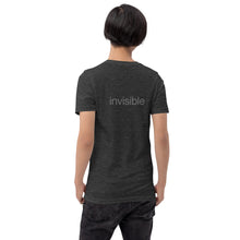 Load image into Gallery viewer, Tee Shirt in Dark Colors with Subtle "invisible" (Unisex sizing)