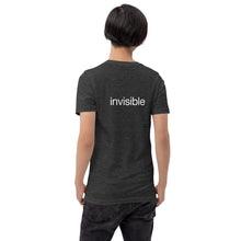 Load image into Gallery viewer, Tee Shirt in Dark Colors with White "invisible" (Unisex sizing)