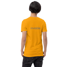 Load image into Gallery viewer, Tee Shirt in Light Colors with subtle "invisible" (Unisex sizing)