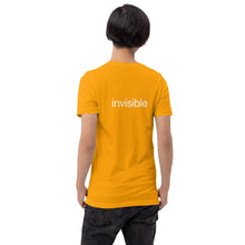 Load image into Gallery viewer, Tee Shirt in Light Colors with white "invisible" (Unisex sizing)