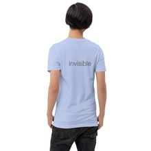 Load image into Gallery viewer, Tee Shirt in Light Colors with subtle "invisible" (Unisex sizing)