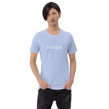 Load image into Gallery viewer, Tee Shirt in Light Colors with white "invisible" (Unisex sizing)