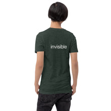Load image into Gallery viewer, Tee Shirt in Dark Colors with White "invisible" (Unisex sizing)