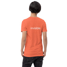 Load image into Gallery viewer, Tee Shirt in Light Colors with white "invisible" (Unisex sizing)