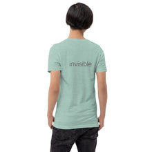 Load image into Gallery viewer, Tee Shirt in Light Colors with subtle "invisible" (Unisex sizing)