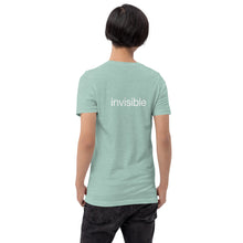 Load image into Gallery viewer, Tee Shirt in Light Colors with white "invisible" (Unisex sizing)