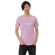 Load image into Gallery viewer, Tee Shirt in Light Colors with white "invisible" (Unisex sizing)