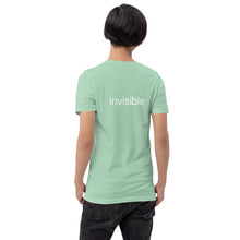 Load image into Gallery viewer, Tee Shirt in Light Colors with white "invisible" (Unisex sizing)