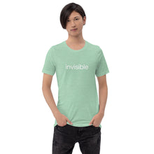 Load image into Gallery viewer, Tee Shirt in Light Colors with white "invisible" (Unisex sizing)