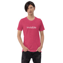 Load image into Gallery viewer, Tee Shirt in Dark Colors with White "invisible" (Unisex sizing)