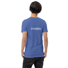 Load image into Gallery viewer, Tee Shirt in Dark Colors with White "invisible" (Unisex sizing)