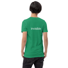 Load image into Gallery viewer, Tee Shirt in Dark Colors with White "invisible" (Unisex sizing)