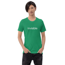 Load image into Gallery viewer, Tee Shirt in Dark Colors with White "invisible" (Unisex sizing)