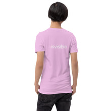Load image into Gallery viewer, Tee Shirt in Light Colors with white "invisible" (Unisex sizing)