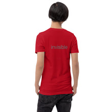 Load image into Gallery viewer, Tee Shirt in Dark Colors with Subtle "invisible" (Unisex sizing)