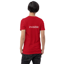 Load image into Gallery viewer, Tee Shirt in Dark Colors with White "invisible" (Unisex sizing)