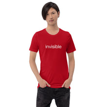 Load image into Gallery viewer, Tee Shirt in Dark Colors with White "invisible" (Unisex sizing)