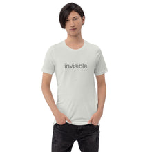 Load image into Gallery viewer, Tee Shirt in Light Colors with subtle "invisible" (Unisex sizing)