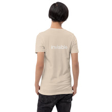 Load image into Gallery viewer, Tee Shirt in Light Colors with white "invisible" (Unisex sizing)