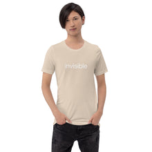 Load image into Gallery viewer, Tee Shirt in Light Colors with white "invisible" (Unisex sizing)