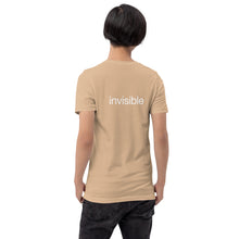 Load image into Gallery viewer, Tee Shirt in Light Colors with white "invisible" (Unisex sizing)