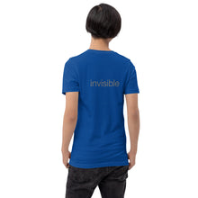 Load image into Gallery viewer, Tee Shirt in Dark Colors with Subtle "invisible" (Unisex sizing)