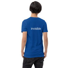 Load image into Gallery viewer, Tee Shirt in Dark Colors with White "invisible" (Unisex sizing)