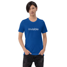 Load image into Gallery viewer, Tee Shirt in Dark Colors with White "invisible" (Unisex sizing)
