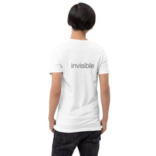Load image into Gallery viewer, Tee Shirt in Light Colors with subtle "invisible" (Unisex sizing)