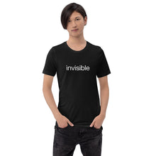 Load image into Gallery viewer, Tee Shirt in Dark Colors with White &quot;invisible&quot; (Unisex sizing)
