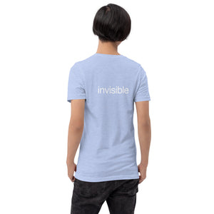 Tee Shirt in Light Colors with white "invisible" (Unisex sizing)