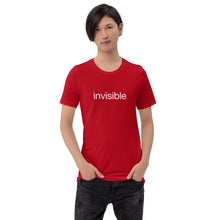 Load image into Gallery viewer, Tee Shirt in Dark Colors with White &quot;invisible&quot; (Unisex sizing)
